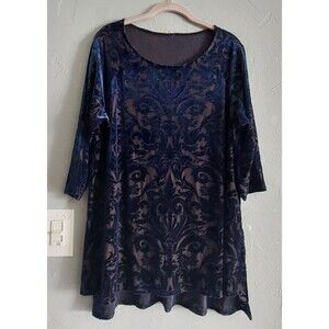 Vintage Blouse  Women's L, 19 Inch Of Armp To Armp, Terciopelo Desgastado.